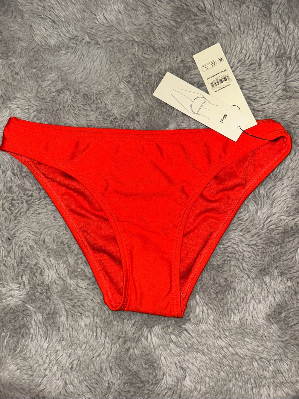 No Boundaries Bright Red Bikini Bottoms